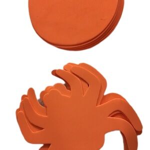 Orange Spider Foam Decorations